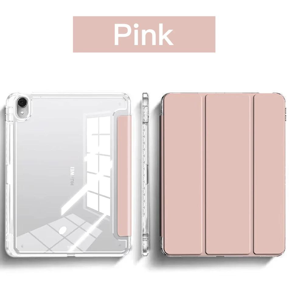 Z TriFold Stand Clear Pencil Holder Tablet Case for IPad 12th A18 11th A16 M5 M4 Pro Air 11 13 12.9 M3 M2 Air 4 5 2025 Mini 7 6 8.3 Cover
