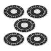 200Pcs Dial Plate Aluminum Alloy Round Scale Plates Sheet 0100 BEMKDP for Potentiometer