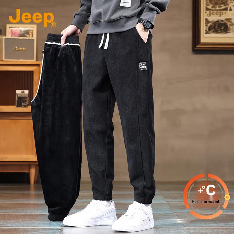 

Мужские флисовые спортивные штаны Jeep с манжетами L
