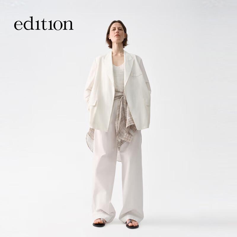 Edition Women s Lightweight Cotton Blend Blazer S