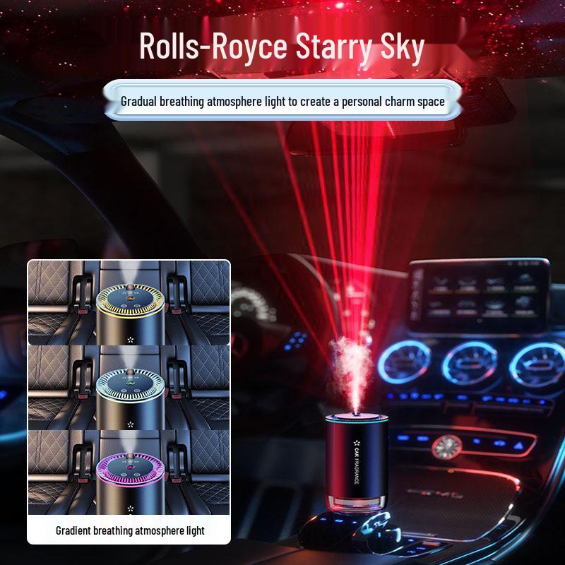 Starlight Smart Car Diffuser: Automatic Start/Stop Perfume & Decor