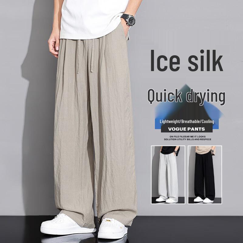 

MEDE Men s Tencel Lyocell Breathable Straight-Leg Casual Pants 3XL