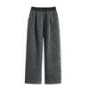 DIMANAF Plus Size Women Long Pants Loose Casual Elastic Waist Thick Lady Vintage Winter Autumn 2025 Bottoms