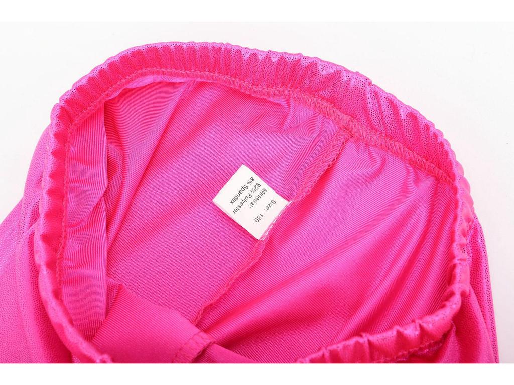 Leggings da Ballo e Yoga per Bambini in Lamina Dorata Lucida: Alta Elasticità, Traspirante