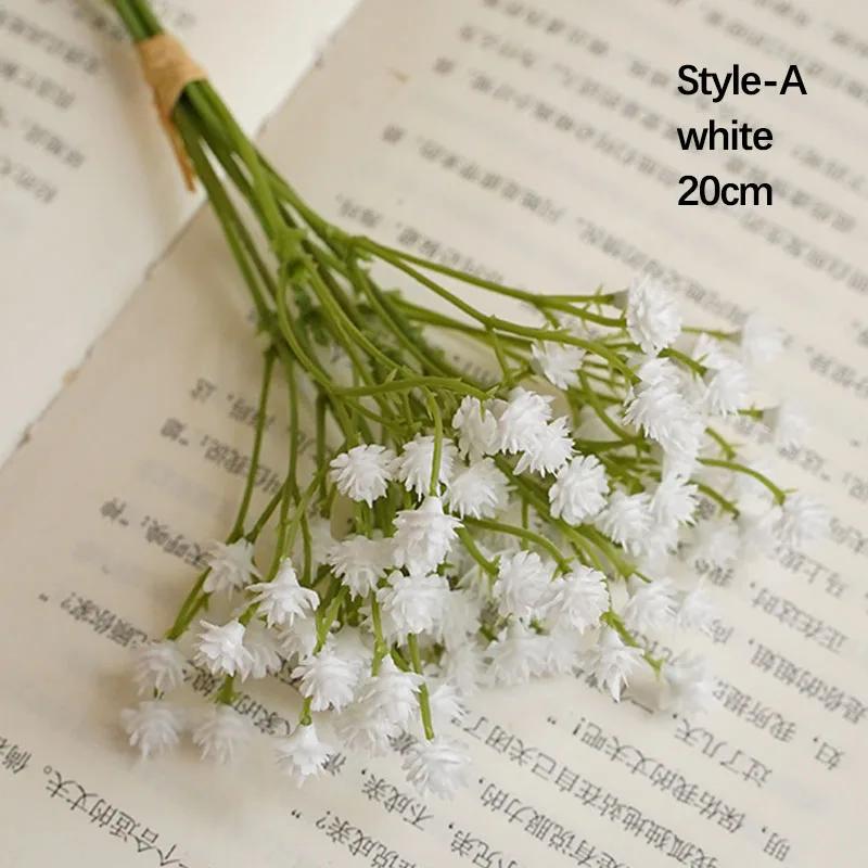 

Artificial Baby s Breath Gypsophila Flowers Bouquets PU Fake Flower for Wedding Party Wreath Floral Arrangement Home Decoration