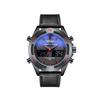Men'S Watch Multifunctional Waterproof Quartz Electronic Watch Outdoor Sports Calendar Business Dual Calendar Large Dial