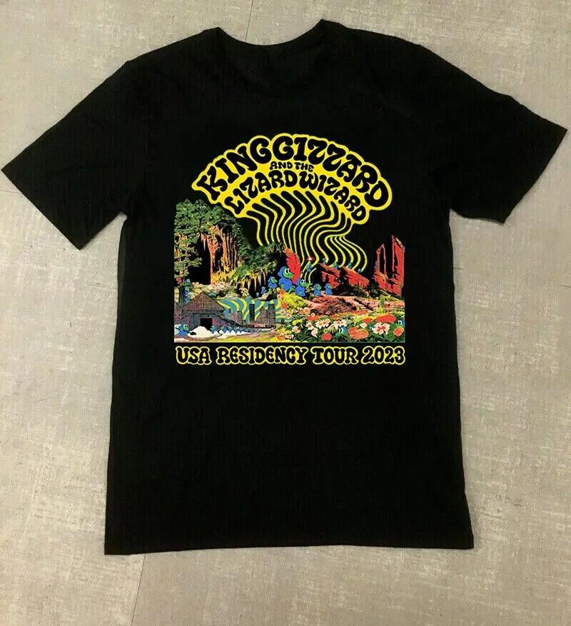 

King Gizzard and the Lizard Wizard Tour 2023 T-Shirt All Size S To 5XL MC407 Unisex T-Shirt XXL