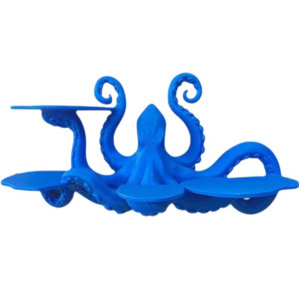 

Decorative Multi Layer Shelf 3D Printed Display Shelf Ocean Animal Shelf Home Decor синий