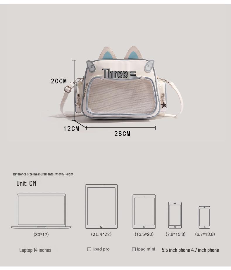 Y2K Trendy Millennium Hot Girl Multifunctional Backpack - Stylish Single or Double Shoulder Bag with Cool Badges