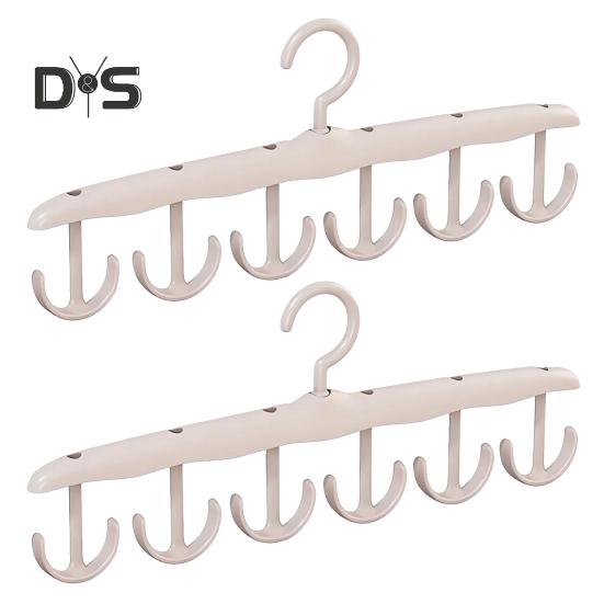 

2 шт. вешалки с крючками, прочные, выдерживающие нагрузку, многоцелевые, для нижнего белья, носков, ремней, галстуков, шарфов, органайзеров серый