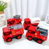 San Yuan's Hot-Selling Pull-Back Fire Rescue Truck Model Set - Educational Toy Cars with Ladder Truck Simulation (4 Types)