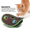 1 Set Foldable Cat Toy Popup Open Mouse Hunt with Bell Ball Funny Interactive Hunting Pet Toys