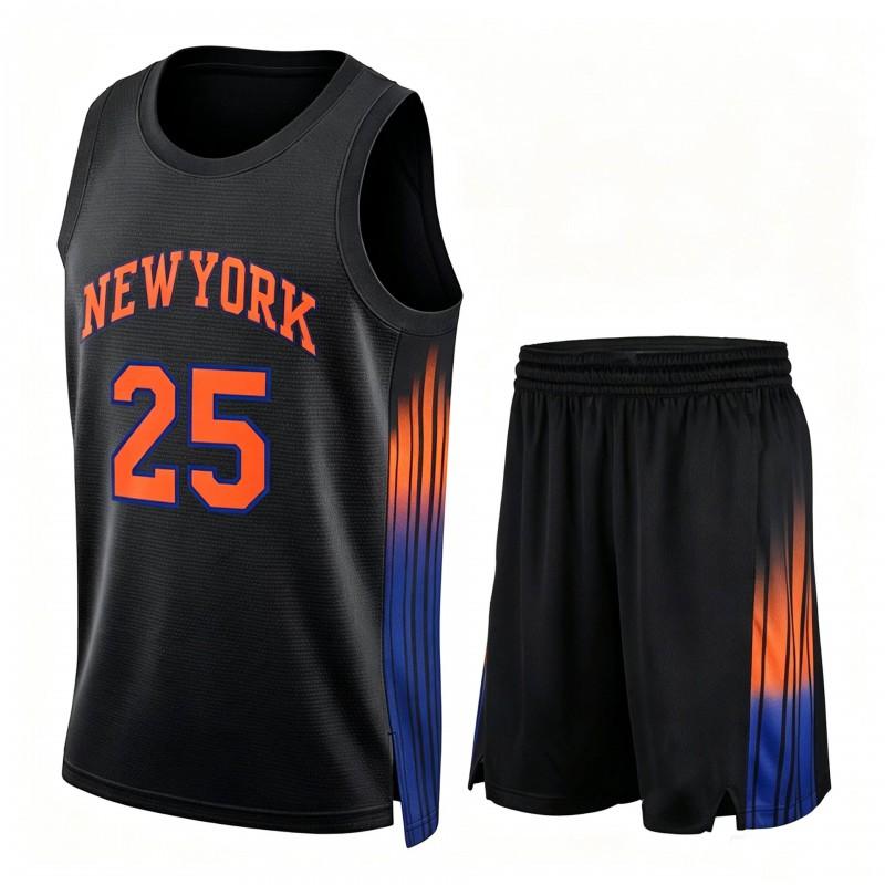 Mens NBA Basketball Jersey Sleeveless Custom11 Brunson 33 Ewing 32 25 Bridges Team Fan Apparel