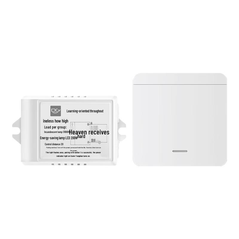 Wireless No-Wiring Remote Control Light Switch Kit