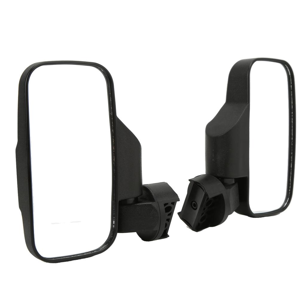 1.75in 2in Rear View Mirror Side Mirrors Replacement For Polaris RZR UTV AVT Roll Bar Black