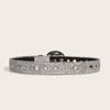 Adult Shinning Waist Belt Luxurious Pin Buckle Waist Belt Adjustable Length Full Diamond Rhinestone Belt for Nightclub