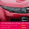 For Land Range Rover Evoque 2015- Car Accessories 2 Pcs Car Headlight Protective Film Headlamp Transparent Black TPU Sticker