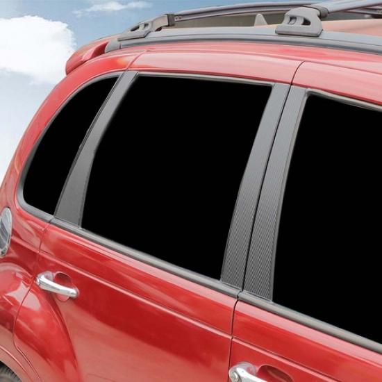 Kohlefaser Fenster B-Säulen Verkleidung Aufkleber für Chrysler PT Cruiser 05+