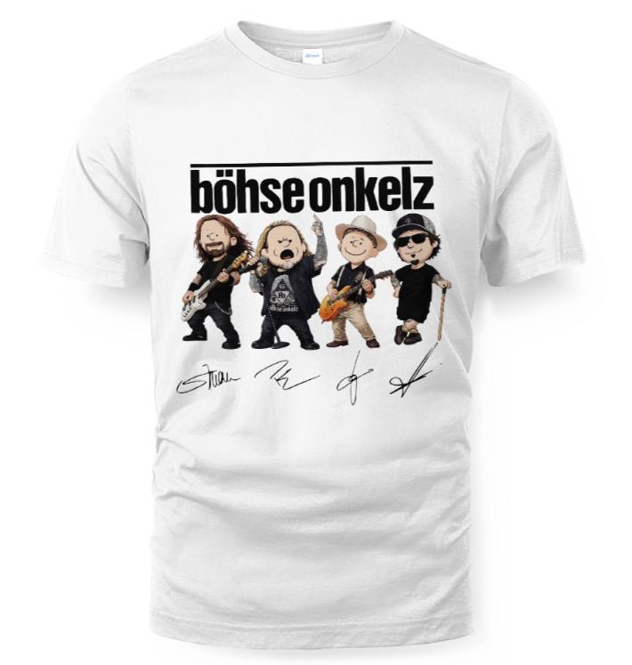 2026 Summer Hot Sale Bhse OnkelzSeitein Bhse Onkelz 46 Years Tour T Shirt Unisex Vintage Top Breathable Streetwear Casual Tee