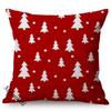 Colorful Cartoon Christmas Pattern Print New Year Sofa Decoration Throw Pillow Case Cotton Linen Xmas Gift Cushion Cover Cojines