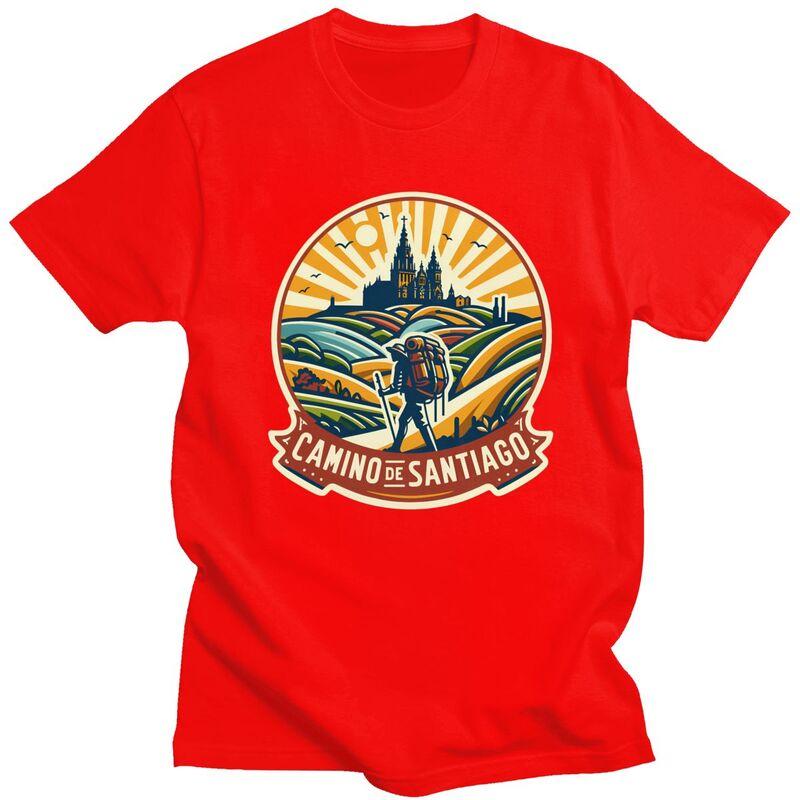 

Custom Buen Camino De Santiago T Shirts for Men Pure Cotton Tee Tops Tshirts Tshirt Clothes S