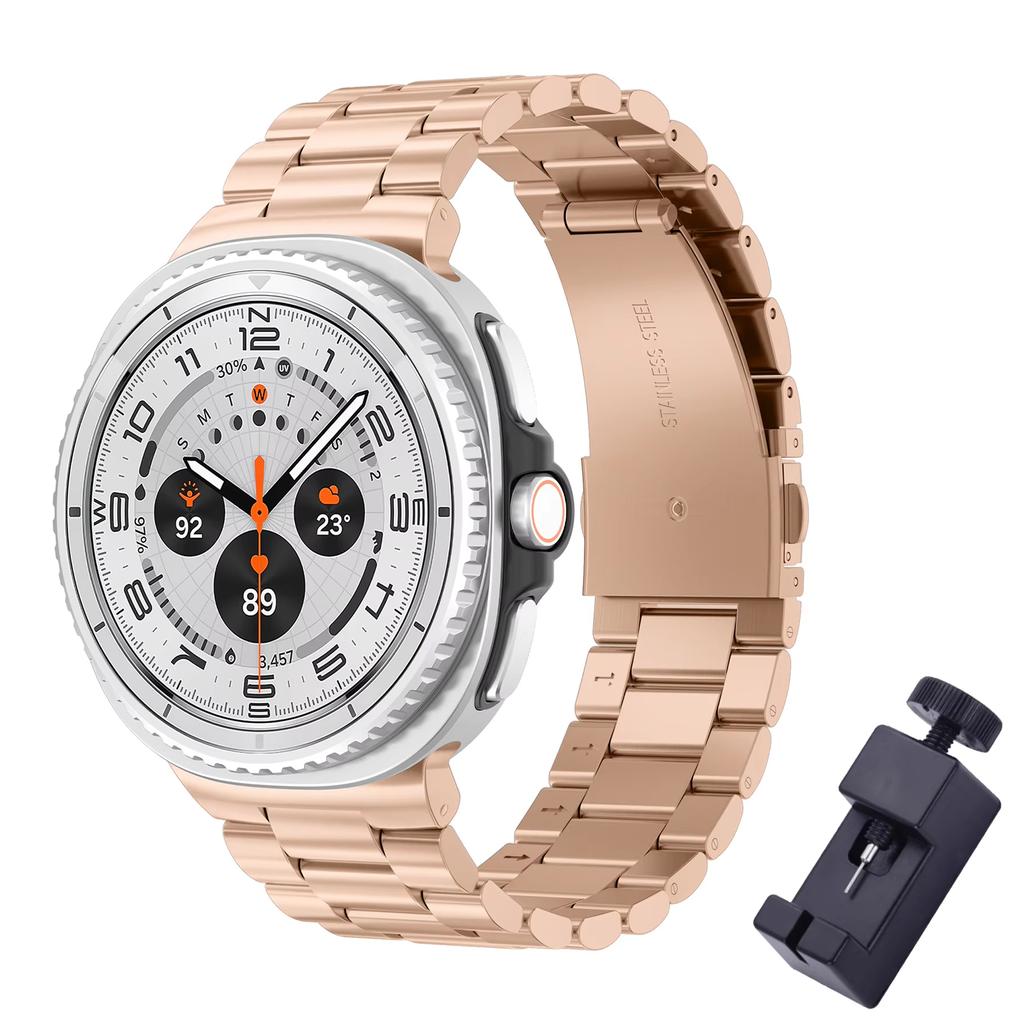 Stainless Steel Band For Samsung Galaxy watch 8 classic 46mm 44mm 40mm Metal belt Link Bracelet correa Galaxy watch 8 Straps