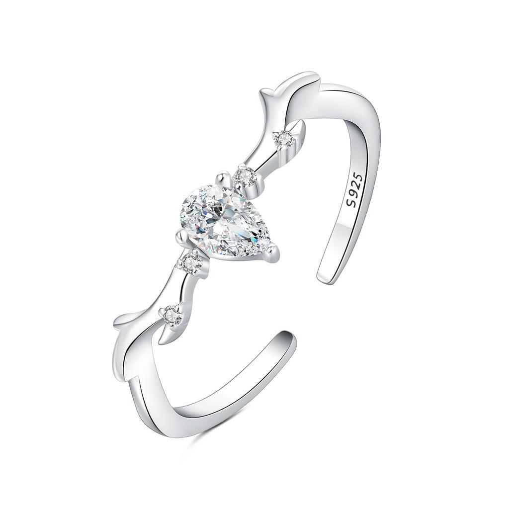 925 Sterling Silver Rabbits Pandas Animals Opening Rings for Women Adjustable Finger Ring Girl Personality Jewelry Party Gifts 2025