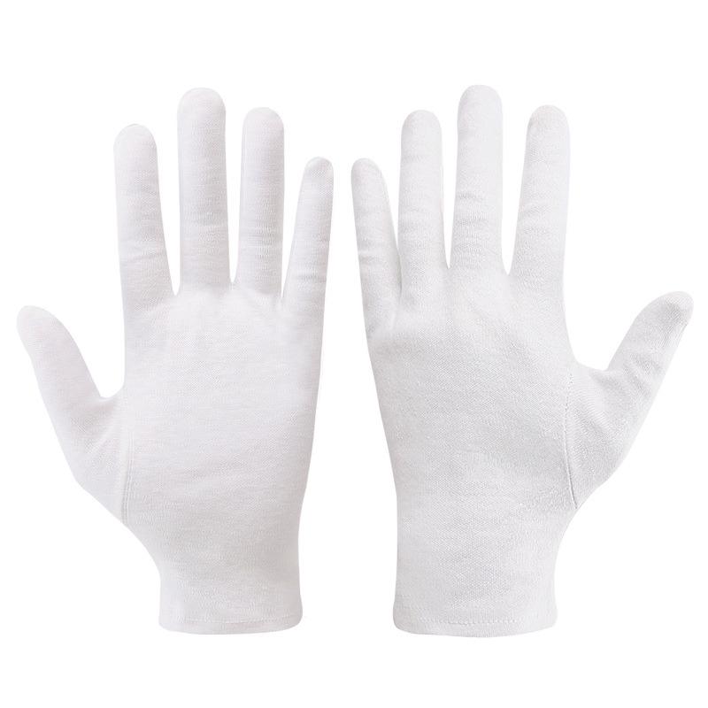 

Silver Fiber Two-Finger Touchscreen Gloves - Soft, Lightweight Cotton Spandex Hand Protection. One Size