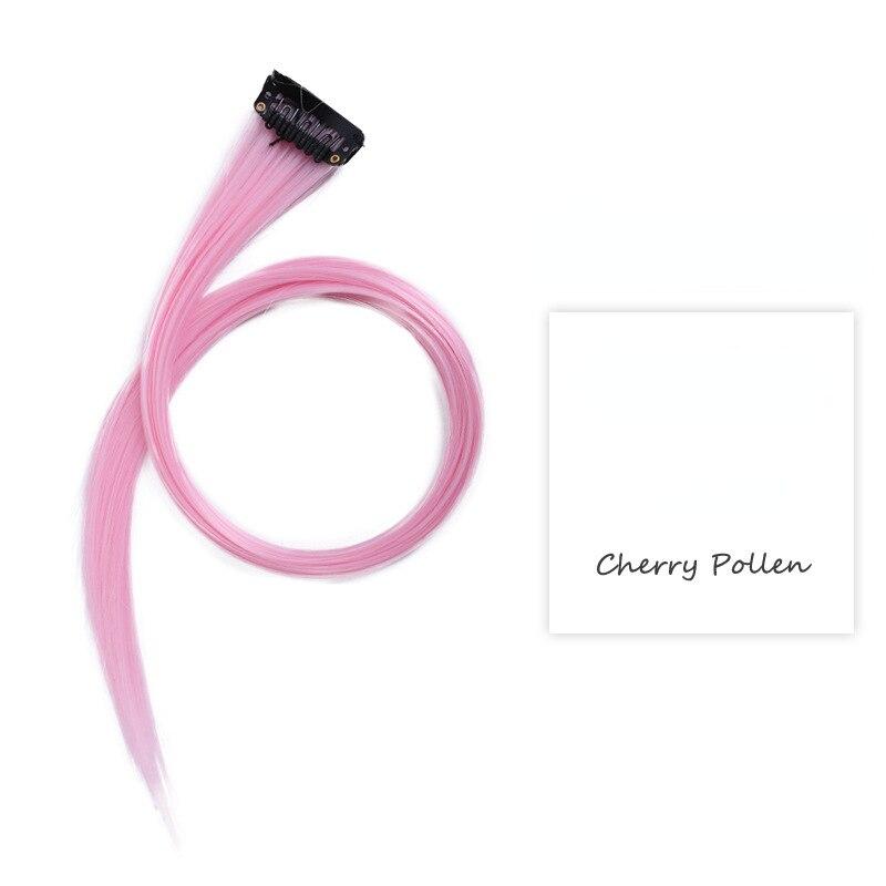 Gradiente invisível sem emenda natural cabelo de uma peça pendurado orelhas tingimento sintético peruca para cor cabelo longo destacando