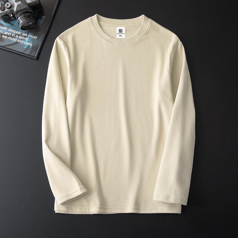 Men's Double-Sided German Velvet Fleece-Lined Long-Sleeve Warm Top