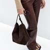 High-end Women's Shoulder Bag European And American Retro Bucket Bags Quality Frosted Handbag With Adjustable Shoulder Straps