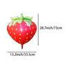 4D Fat Version of Strawberry, Matte Red, 6 Pieces, Strawberry Aluminum Foil Balloons, Suitable for Birthday Party Decoration, Strawberry Themed 