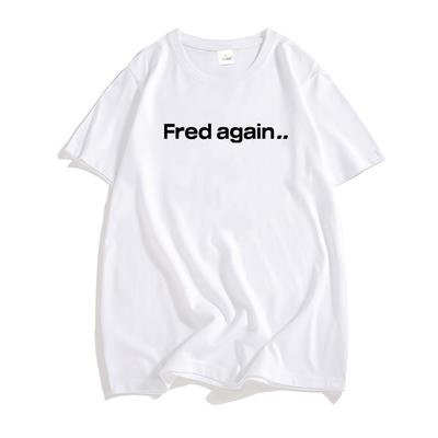 Unisex Cotton Soft Tee-shirt Fred Again Graphic Printing Tshirt Camisas De Hombre Hip Hop Streetwear Short Sleeve Summer Men Top