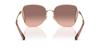Coach Shiny Light Gold Size HC7158D CL906 Women's Sunglasses, 58,