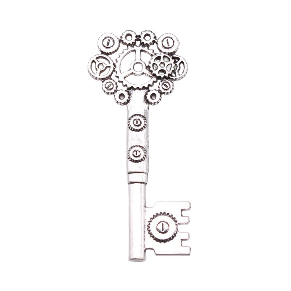 Key Charms Multi Color Alloy Key Tools Pendants For Gothic Themed Jewelry