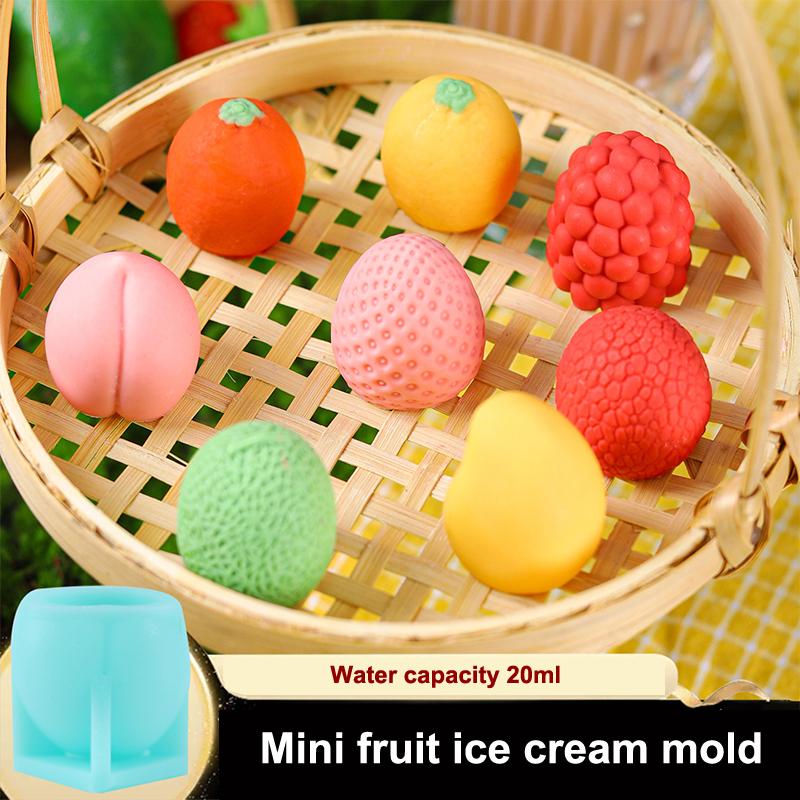 .1pc Cake Mold Ice Cream Mold Mousse Desserts Cake Decorating Tools 3D Fruit Shape Silicone Mold Reusable Kitchen Tools For Home