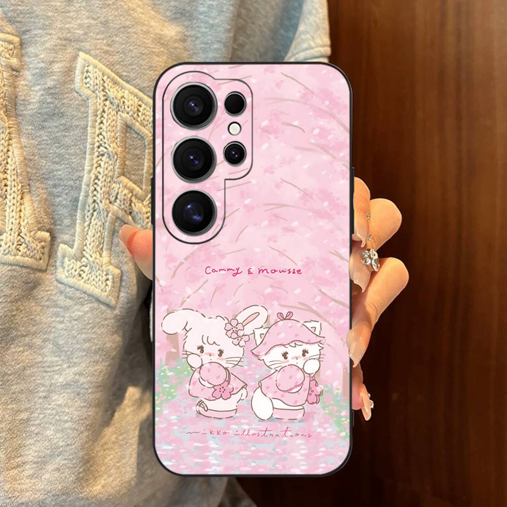 Cute M-mikko C-characters Phone Case For Samsung S 24 Fe 25 Ultra Plus 20 Lite 21 30 22 23 24 22 Ultra 5G Fundas
