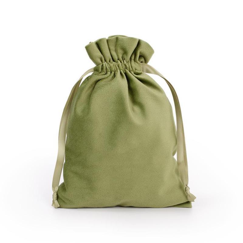 Luxury Velvet Drawstring Pouch Jewelry Storage Gift Wrapping Bag Reusable Dust-proof Bags for Party Favor Wedding Gift