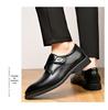 Men's Pointed Toe Cowhide Leather Shoes: Genuine Casual & Business Formal, British Style - Black/Brown, 2025.