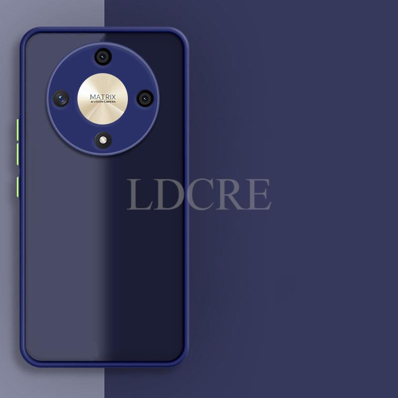 Чехол для Honor X9b, силиконовый, матовый, из ТПУ Чехол для Honor X9b X9a, защитный прозрачный резиновый чехол для Honor X9b Honor X9b темно-синий