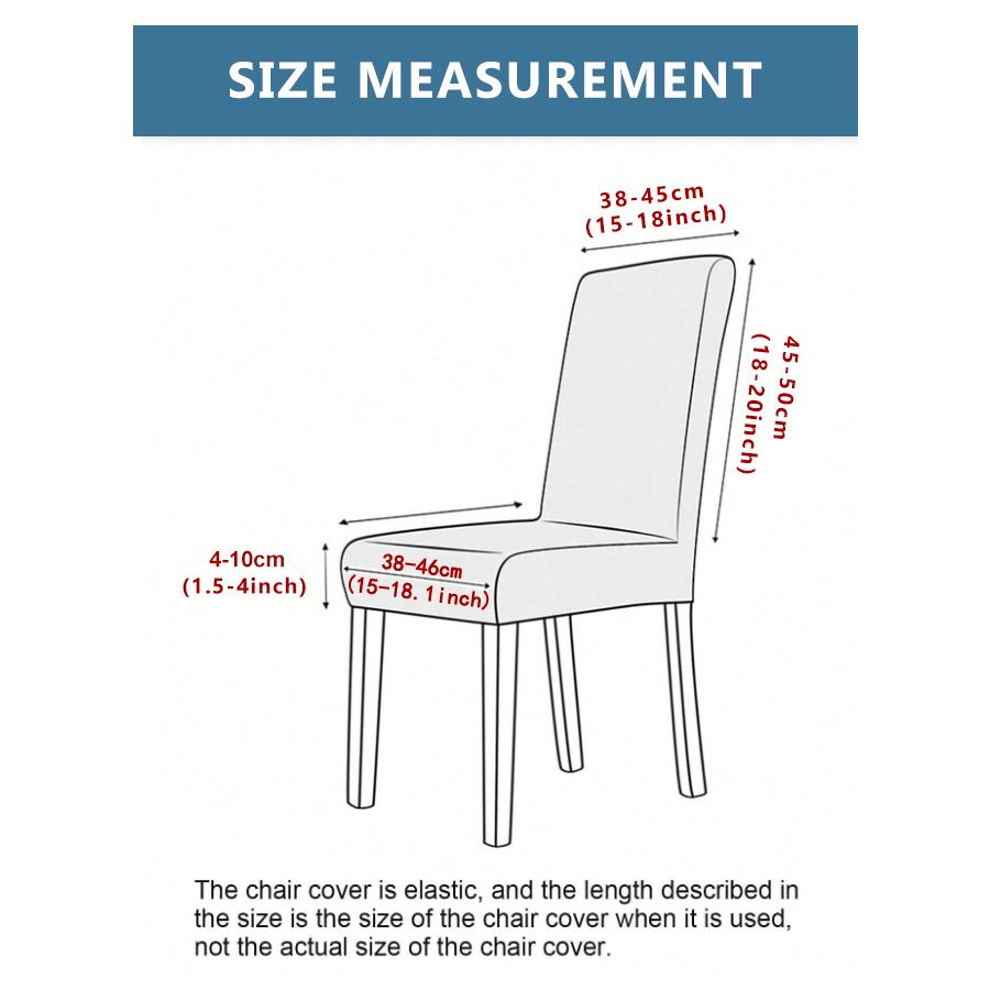 1/2/4PCS Stretch Jacquard Chair Covers Dining Room Elastic Slipcover for Chairs Spandex Case Restaurant Office Home Decoration