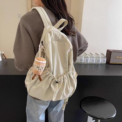 2024 Chinesischer Stil Leichter Nylon-Kordelzug-Rucksack - Große Kapazität für Studenten & Reisen