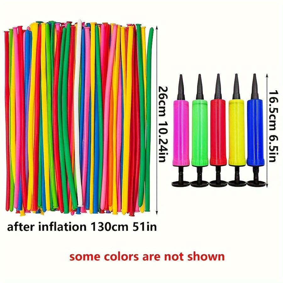 40/80/120pcs Long Balloons Wiht Pump Twisting Balloon Thickening Modeling Long Magic Balloons for Animal Model Weddings JXB