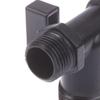 Black Faucet Outdoor Garden Anti-Freeze Bibcocks With Dual Outlet For Washing Machine 1/2 Inch Outdoor Hose Faucet Garden