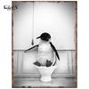 Toilet Animal Funny Metal Tin Signs Home Bathroom Wall Art Decoration Public Lavatory Plaques Restroom Plate Background Poster