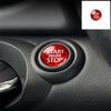 Red Real Carbon Fiber Car Start Button DIY Sticker For BMW Mini Cooper R55 R56