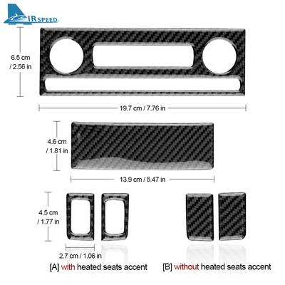 Real Soft Carbon Fiber for Chevrolet Corvette C6 2005 2006 2007 2008 2009 2010 2011 2012 2013 Car AC CD Control Panel Sticker