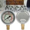 M10x1 Tooth 18NPT Back Thread Stainless Steel Pressure Gauge for 40MPA Inflator Shockproof