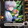 Personalized Wall Tapestry,Hunter × Hunter Custom Printed Name, Fabric Wall Art For Indoor Room Backdrop