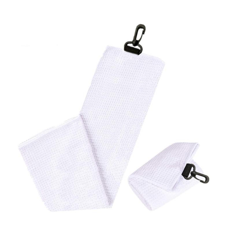 Golf Towel Microfibers Fabric Golf Towel Cleanings Wipe Cloth with Buckle Hook